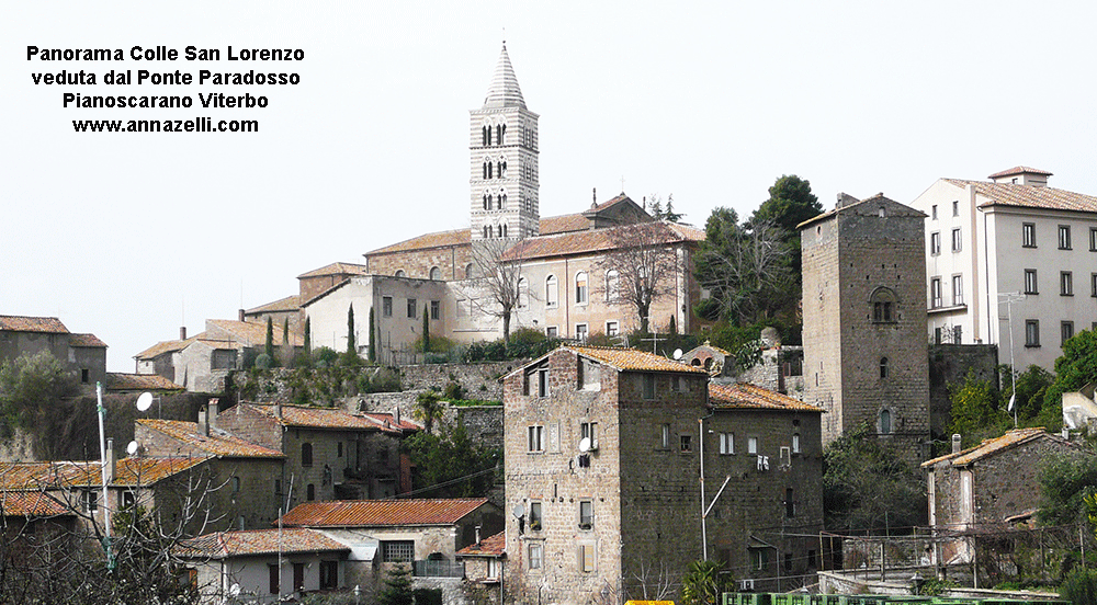 panorama del colle san lorenzo dal ponte paradosso pianoscarano viterbo