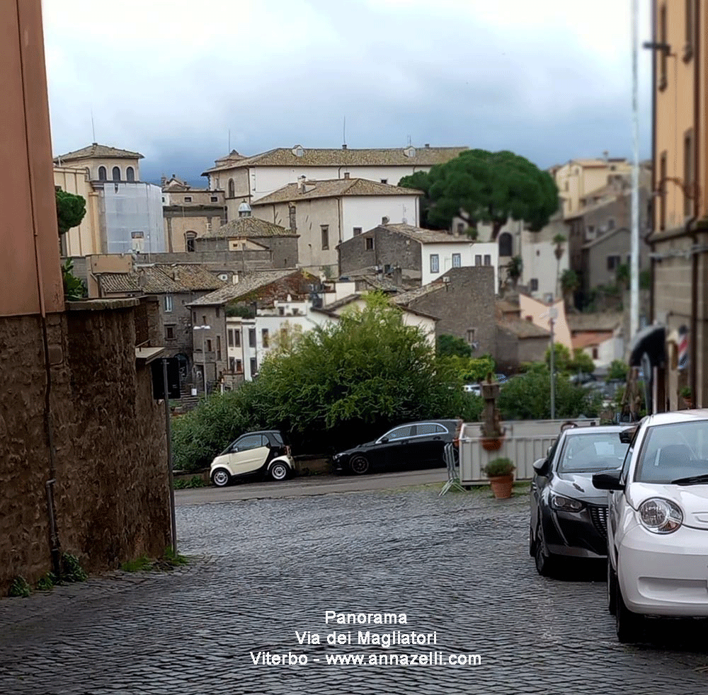 panorama di viterbo da via dei magliatori info e foto anna zelli