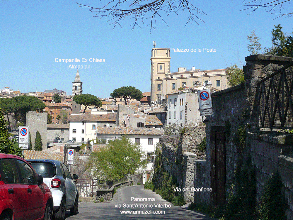 panorama da via sant'antonio viterbo info e foto anna zelli