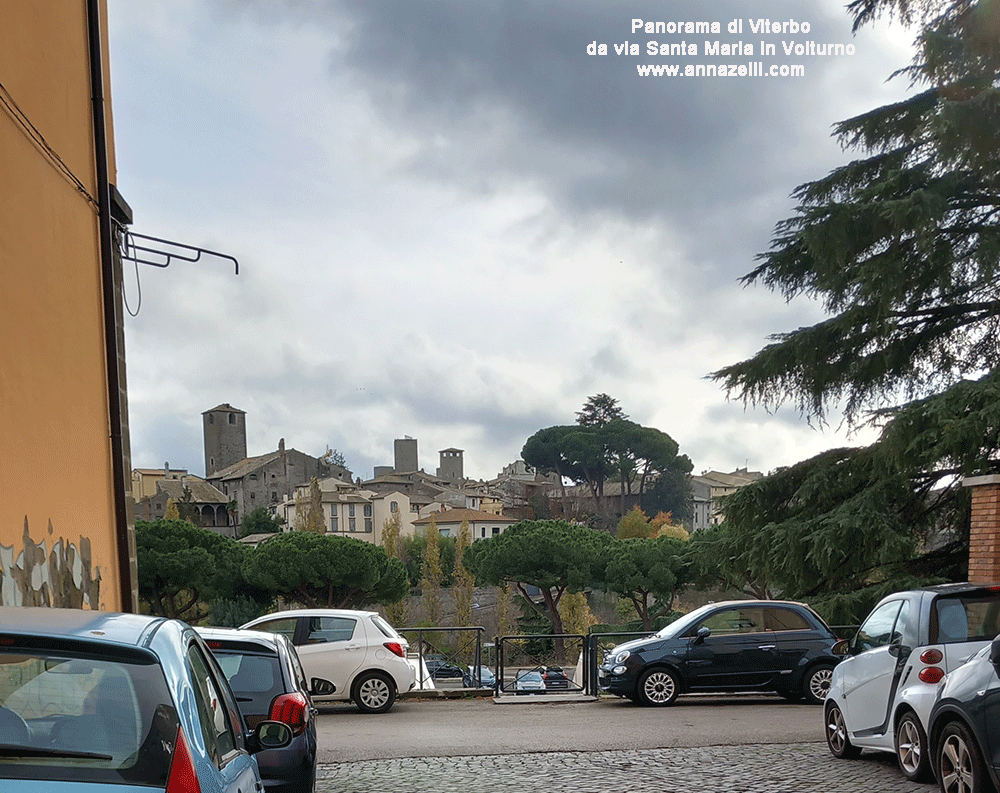 panorama da via santa maria in volturno viterbo info e foto anna zelli