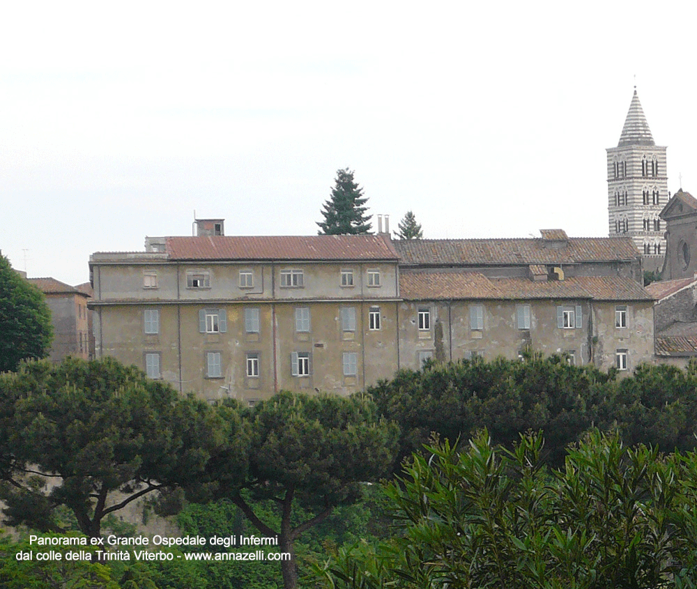 veduta ex ospedale grande degli infermi dismesso dal colle della trinità