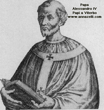 viterbo papa alessandro IV papi a viterbo