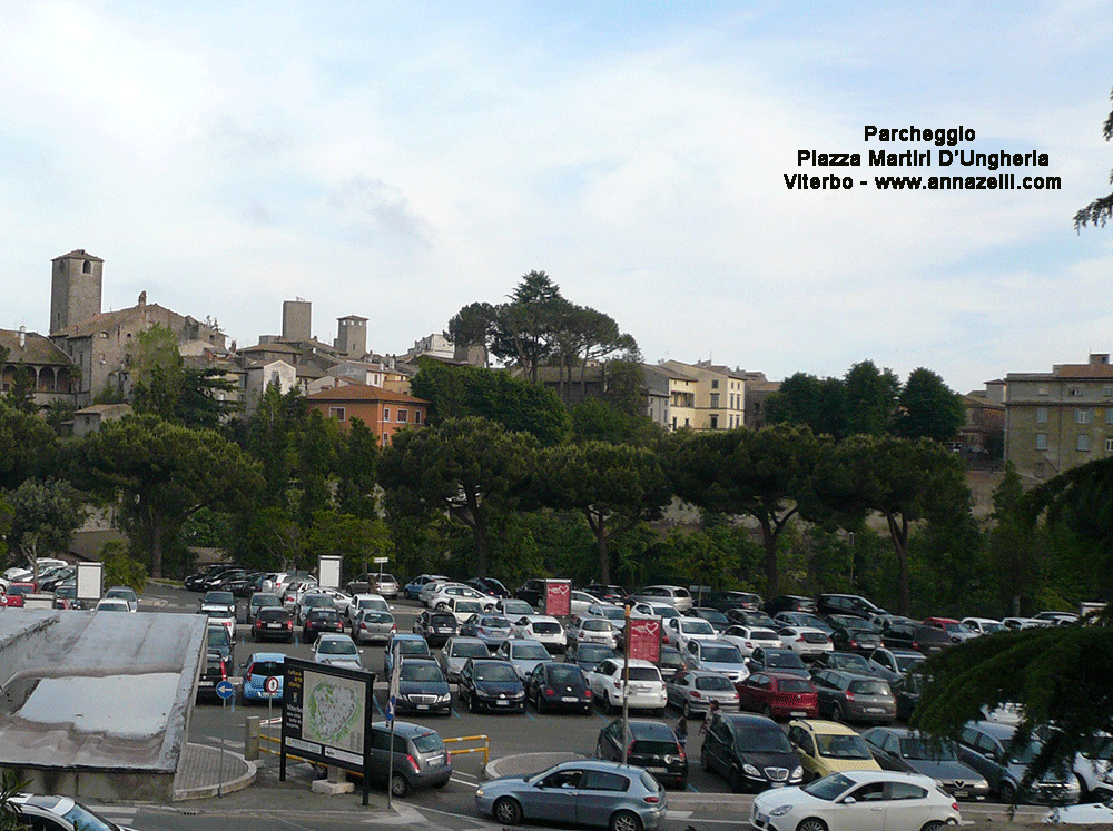 parcheggio a piazza martiri d'ungheria viterbo info e foto anna zelli