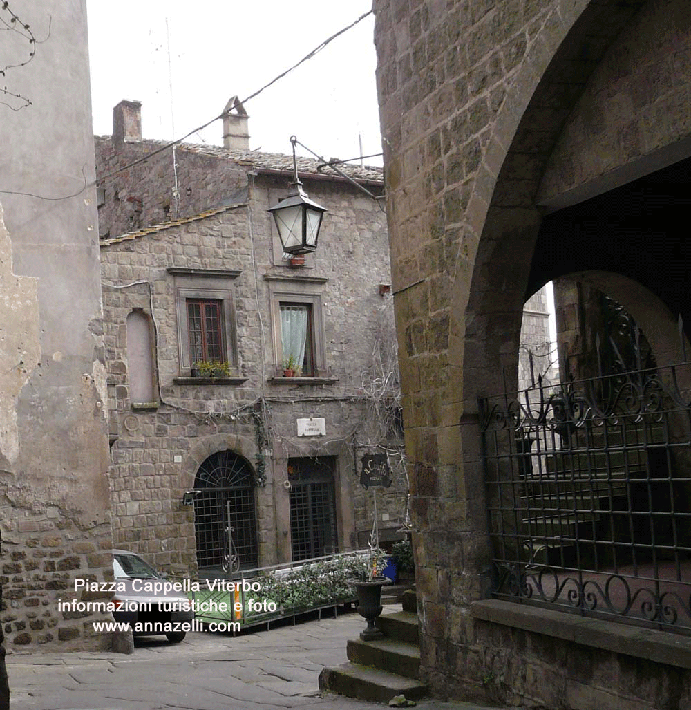 piazza cappella viterbo info e foto anna zelli