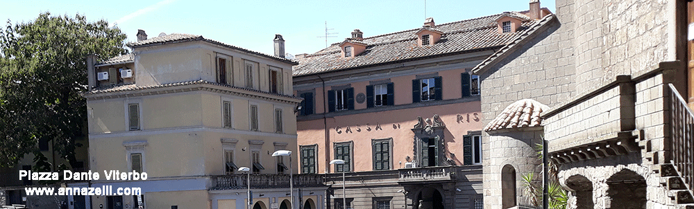 piazza dante viterbo centro storico info e foto anna zelli