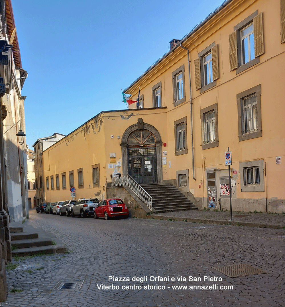 piazza degli orfani e via san pietro viterbo info e foto anna zelli