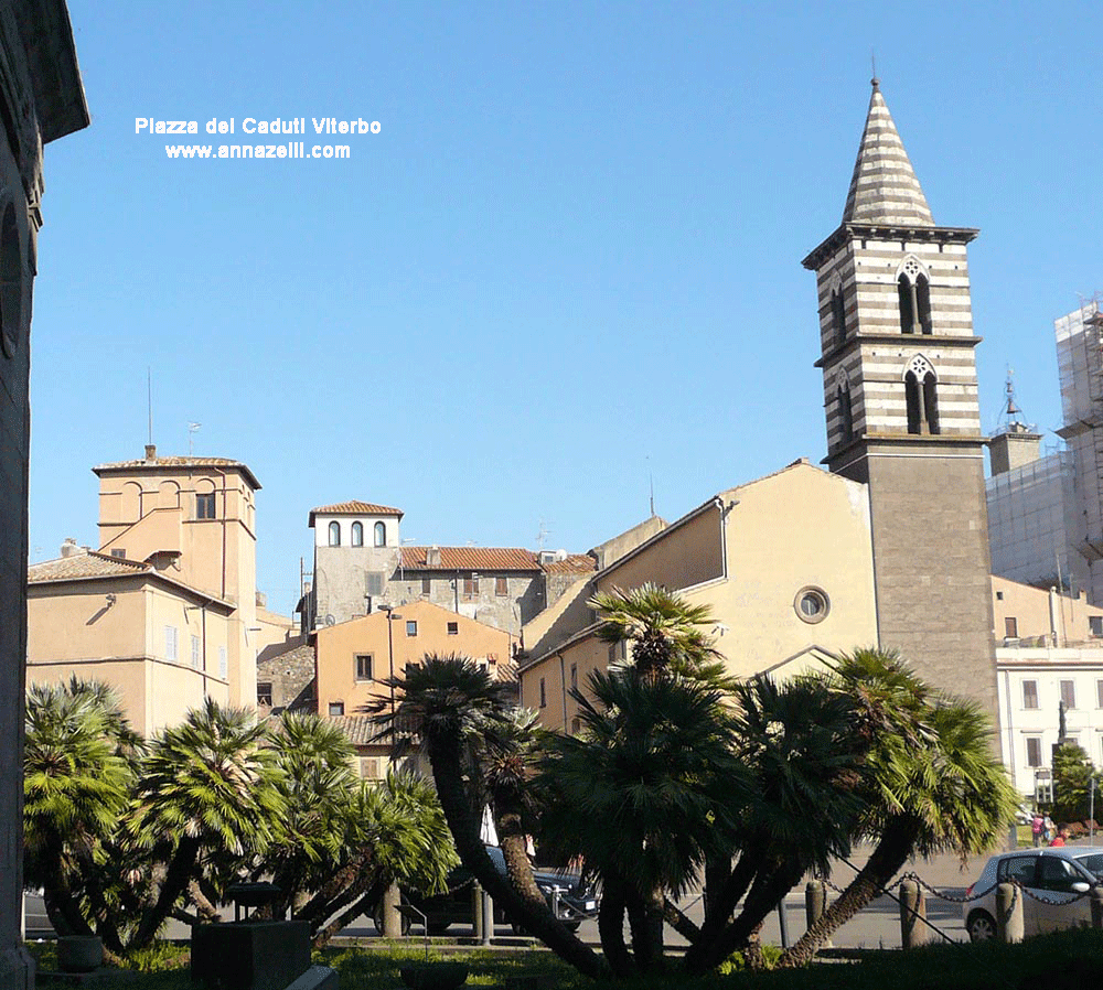 piazza dei caduti viterbo info e foto anna zelli