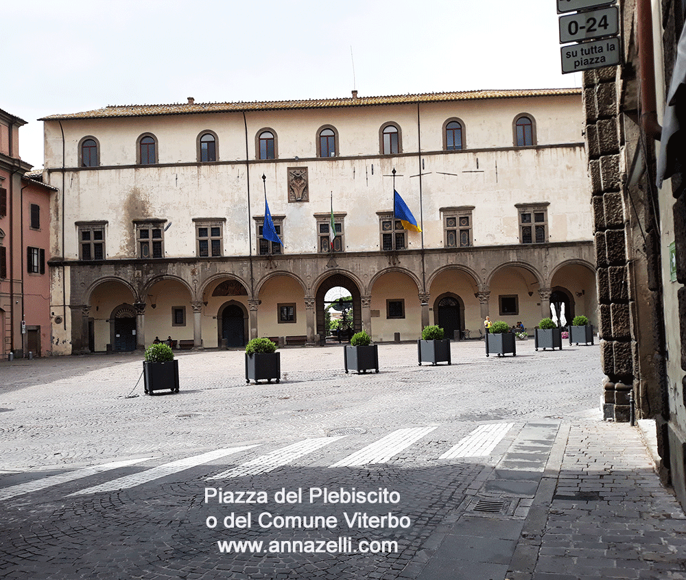 viterbo piazza del comune veduta