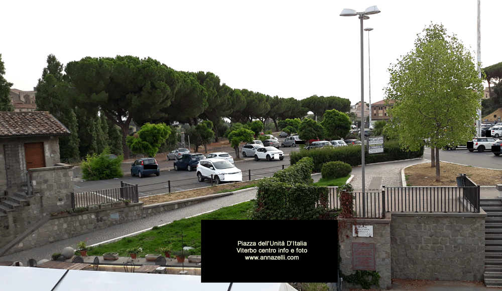 piazza dell'unità d'italia viterbo centro storico info e foto anna zelli