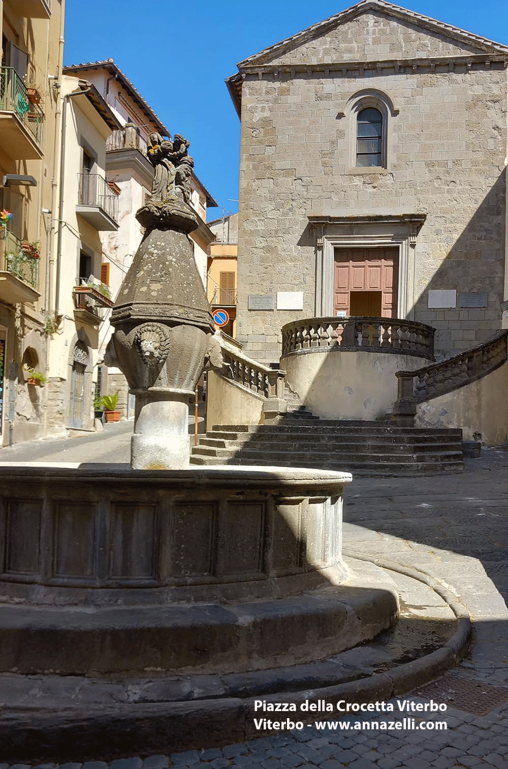 piazza della crocetta viterbo info e foto anna zelli