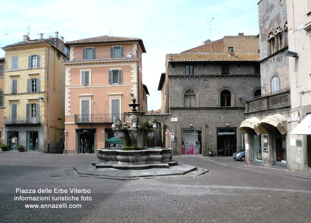 piazza delle erbe viterbo centro storico info e foto anna zelli