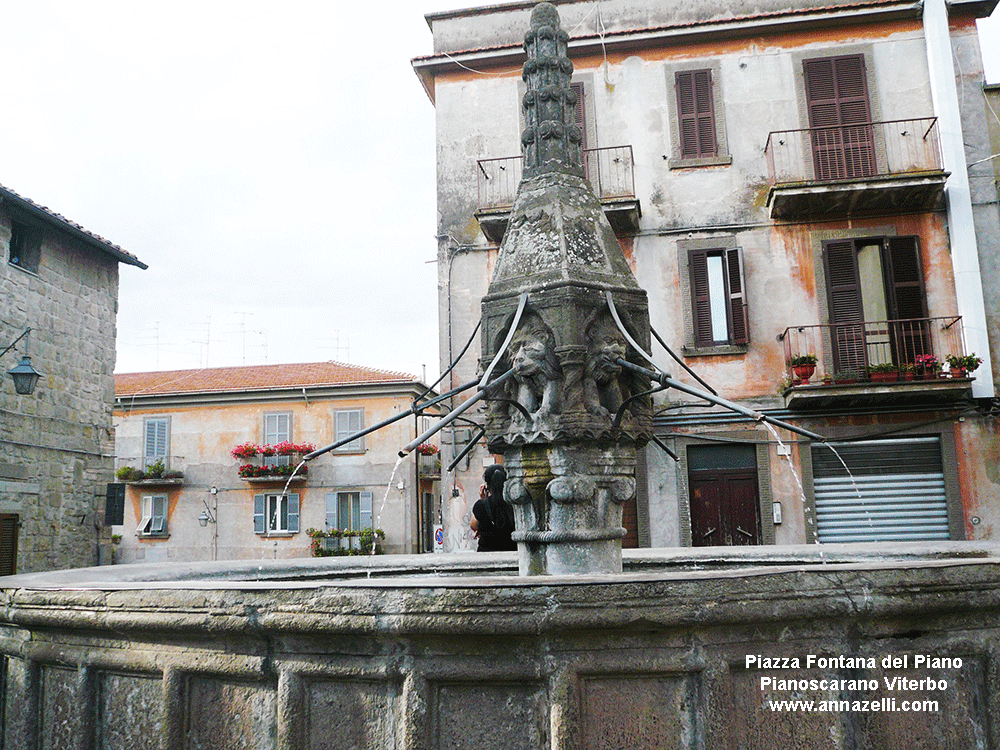 piazza fontana di piano pianoscarano viterbo info e foto anna zelli