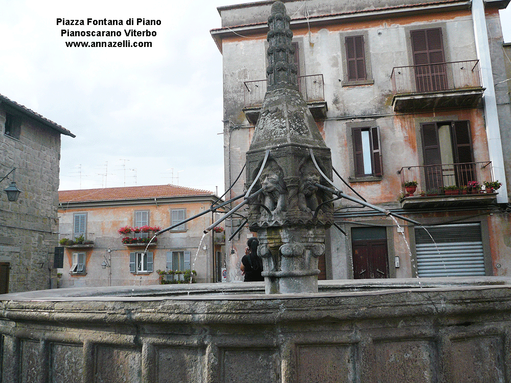 piazza fontana di piano viterbo foto info di anna zelli