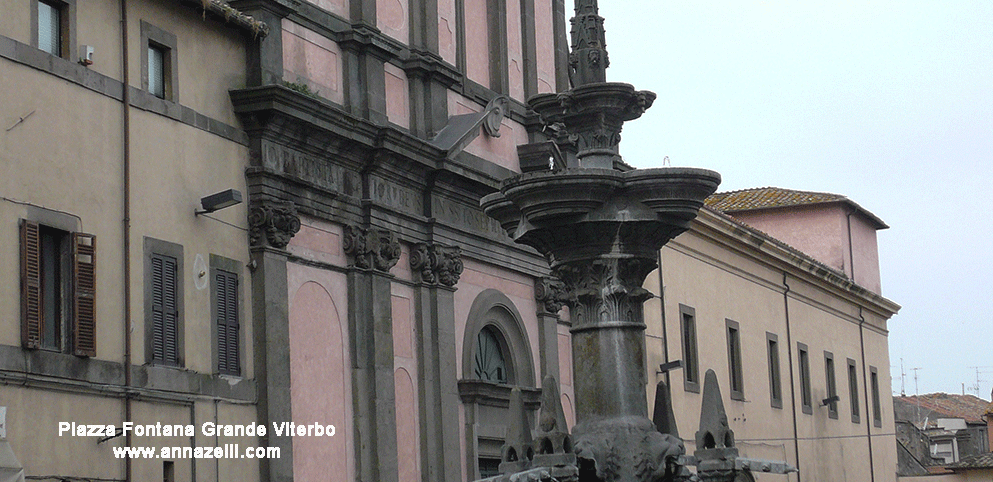 piazza fontana grande viterbo centro storico info e foto anna zelli