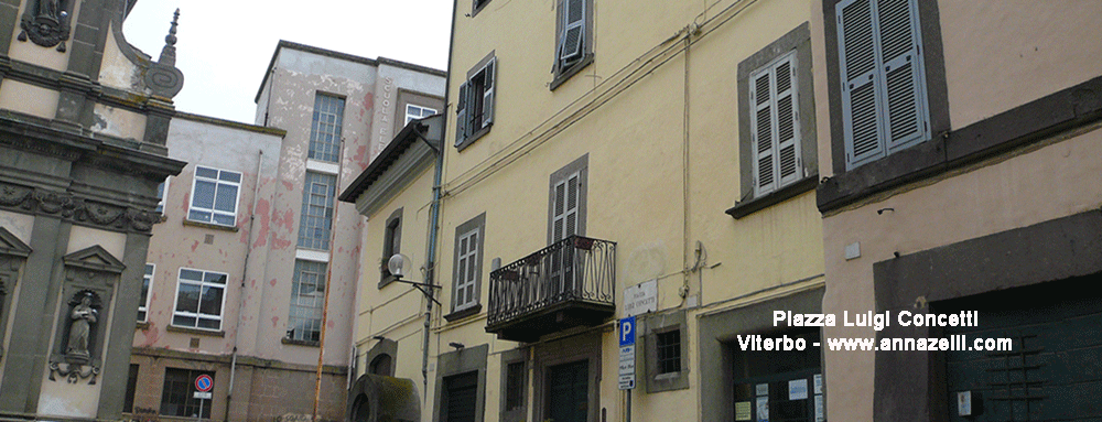 piazza luigi concetti viterbo dentro storico info e foto anna zelli