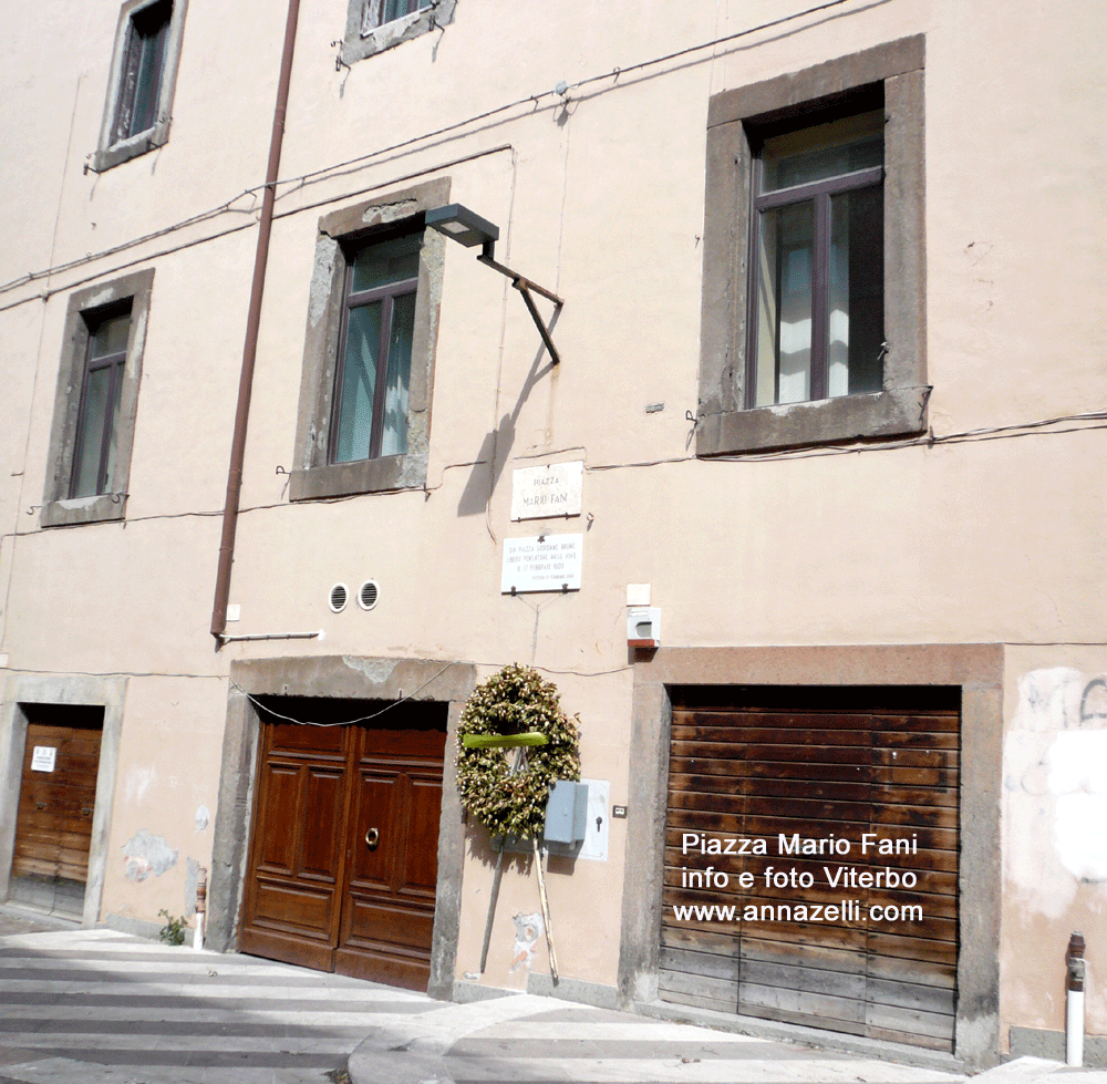 piazza mario fani viterbo centro storico