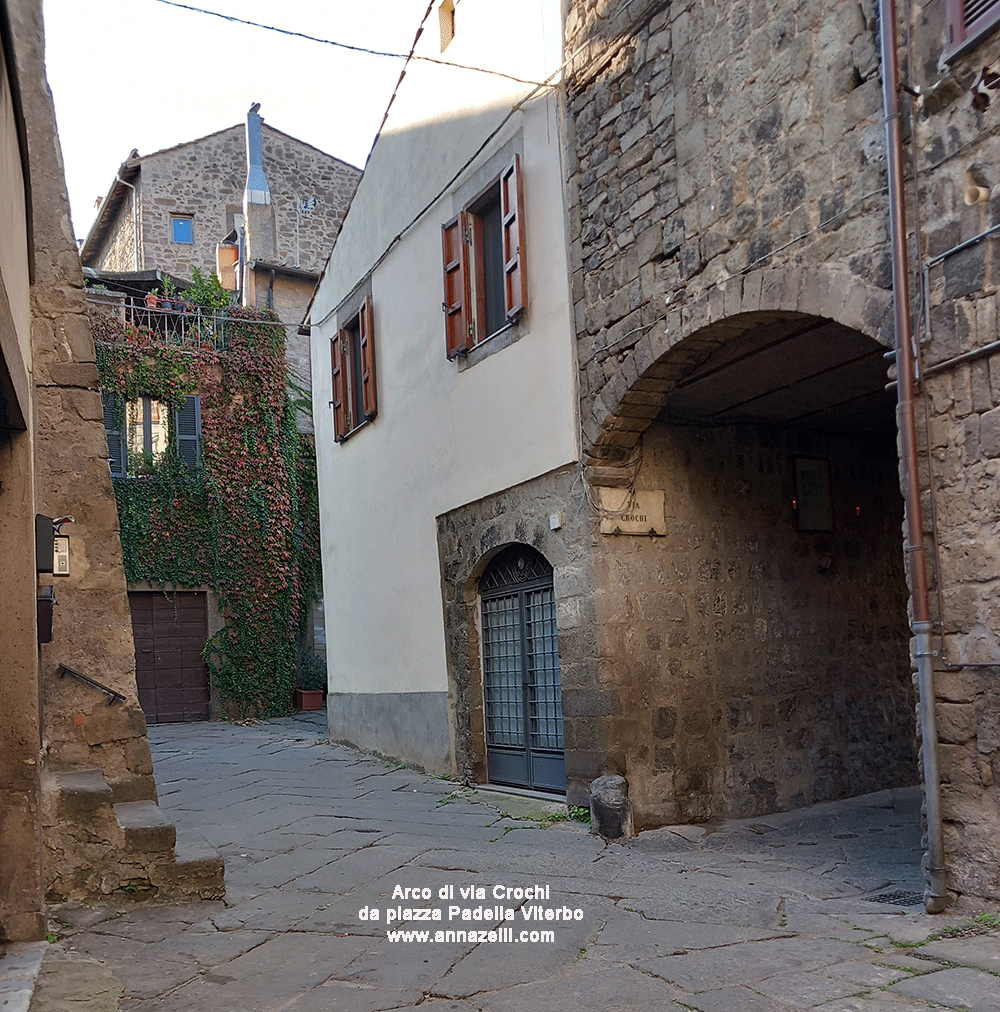 arco di via crochi da piazza padella viterbo centro info e foto anna zelli