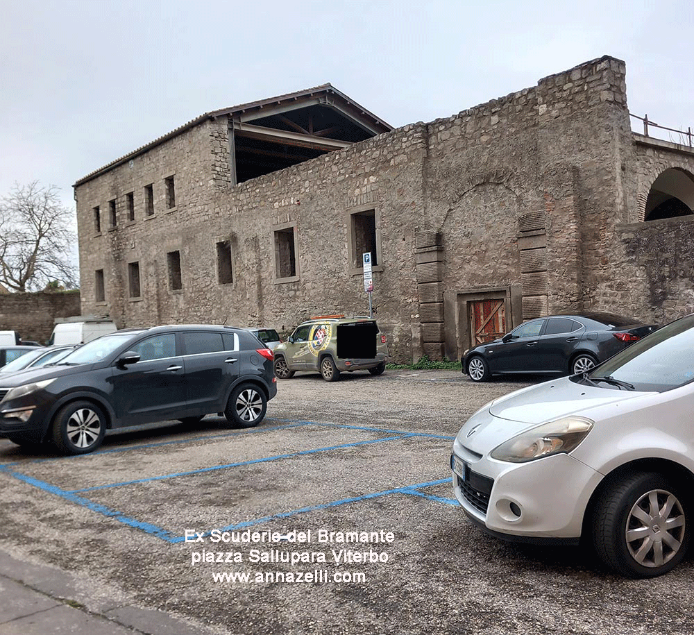 ex scuderie del bramante piazza sallupara viterbo centro info e foto anna zelli