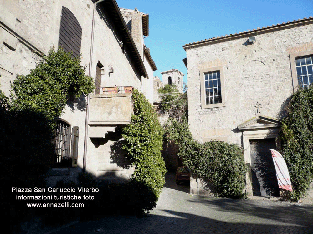 piazza san carluccio viterbo informazioni turistiche e foto anna zelli