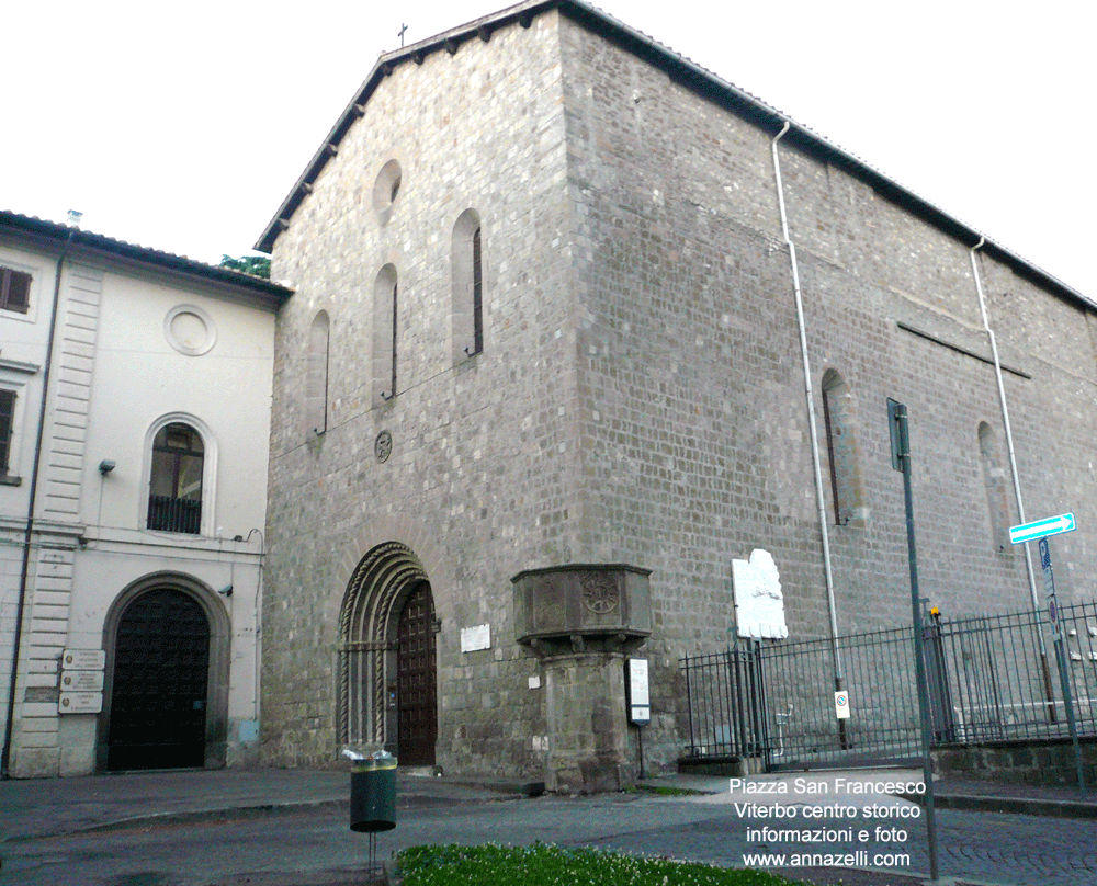 piazza san francesco viterbo centro storico informazioni e foto anna zelli