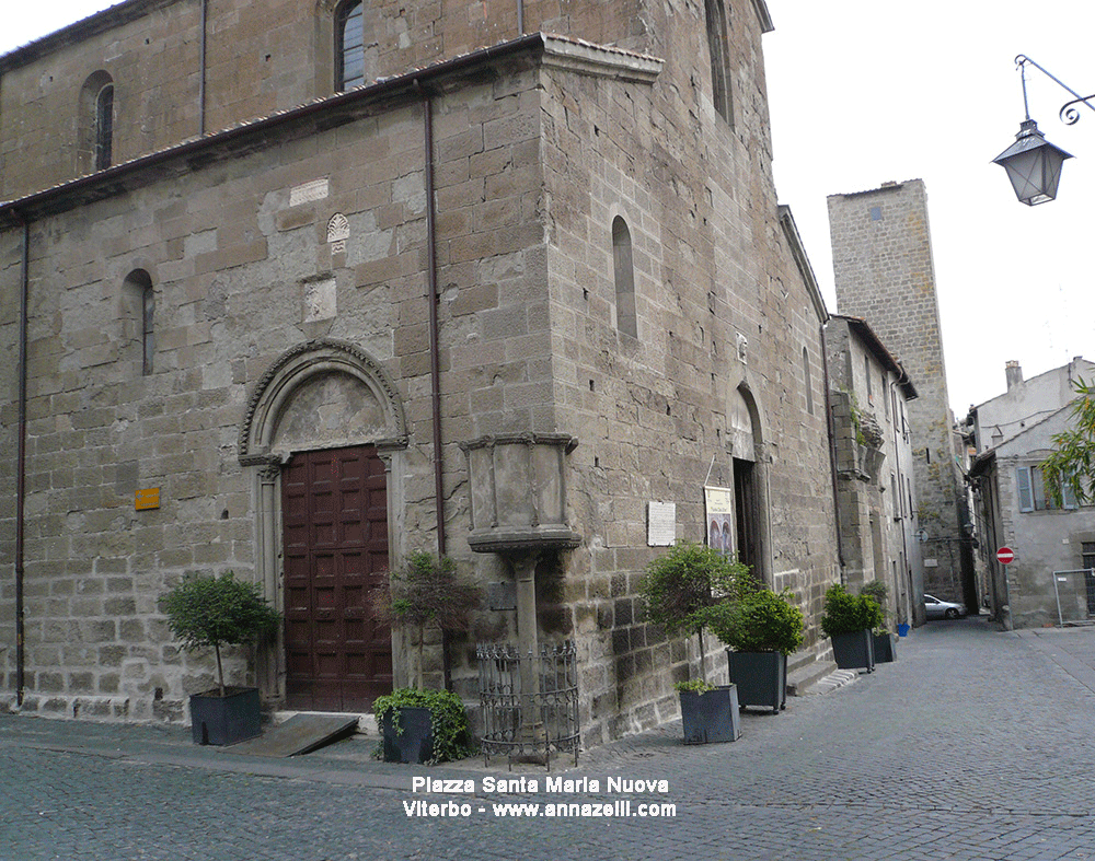 piazza santa maria nuova viterbo info e foto anna zelli