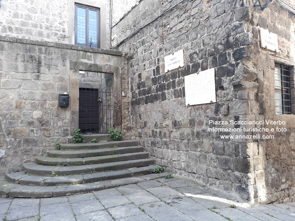 piazza scacciaricci viterbo centro storico informazioni foto