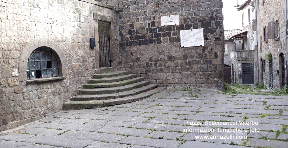 piazza scacciaricci viterbo informazioni turistiche e foto anna zelli