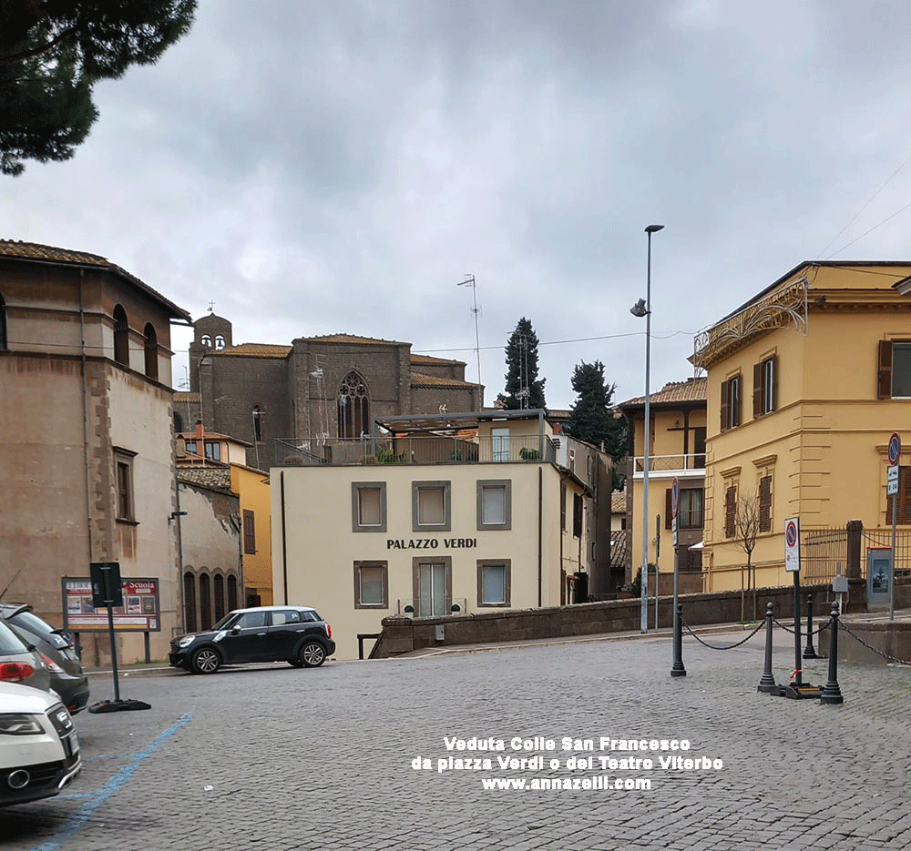 veduta colle san francesco a piazza verdi o del teatro viterbo centro info e foto anna zelli