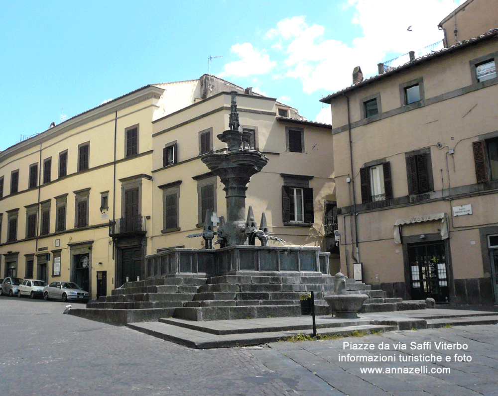 piazze da via aurelio saffi viterbo centro storico info e foto anna zelli