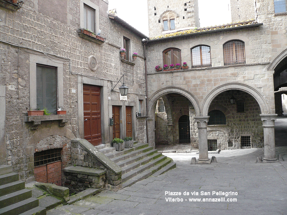 piazze da via san pellegrino viterbo zona medioevale centro info e foto anna zelli