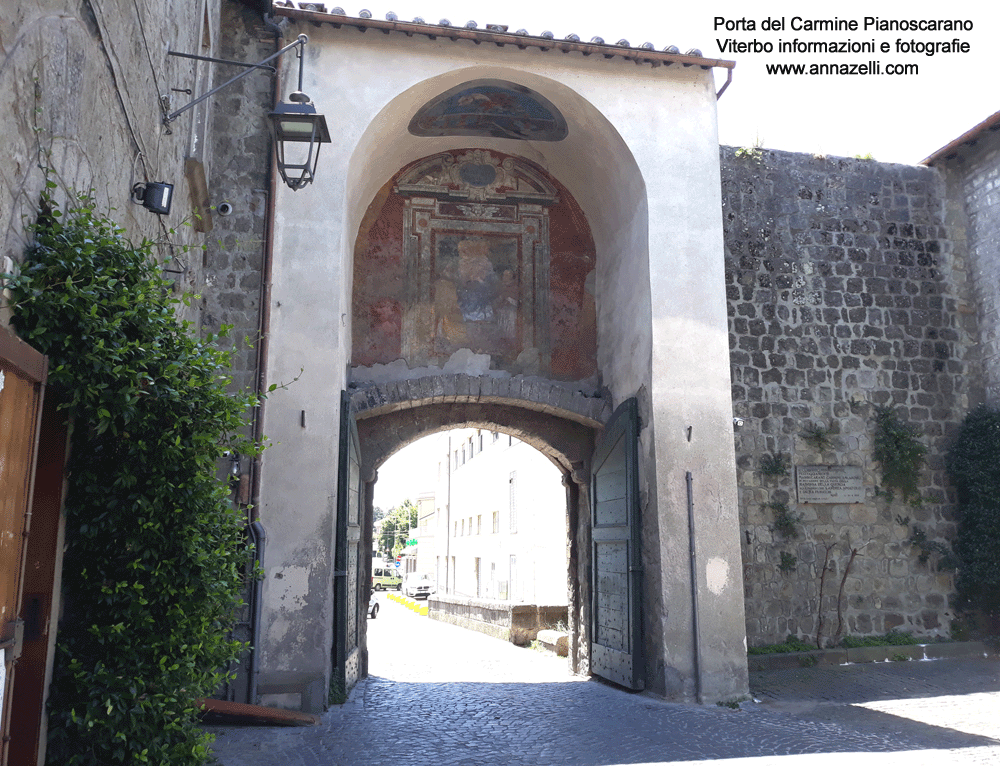 porta del carmine pianoscarano viterbo info e foto anna zelli