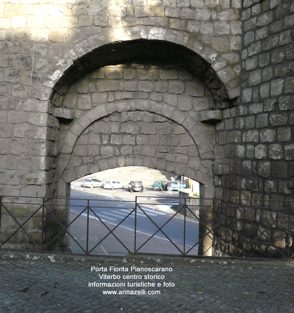 porta fiorita pianoscarano viterbo centro storico info e foto anna zelli