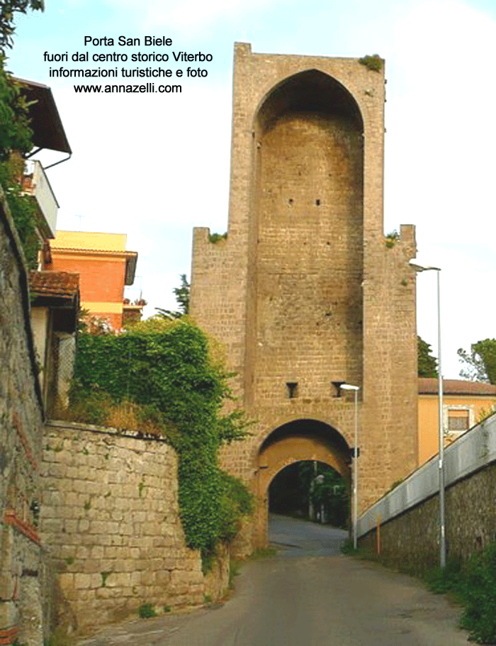 porta san biele fuori del centro storico di viterbo