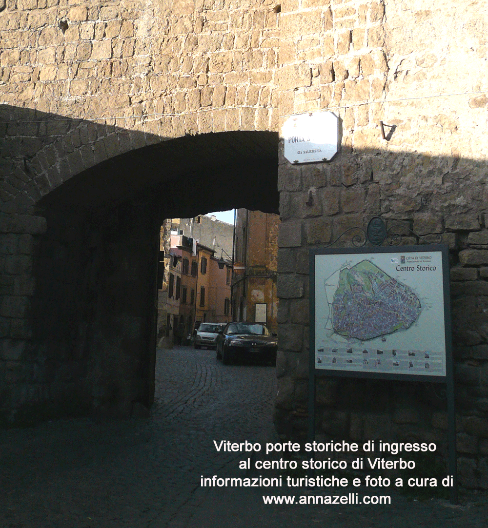 viterbo porte della cinta muraria della città di viterbo