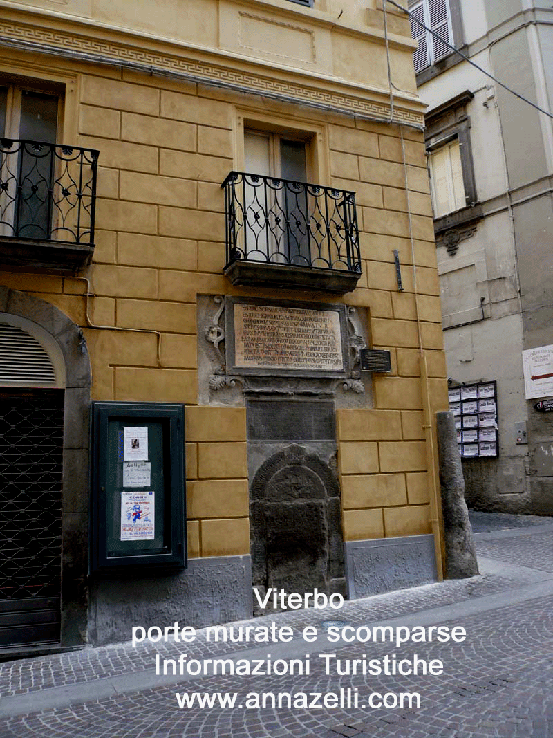 porte murate e scomparse di viterbo