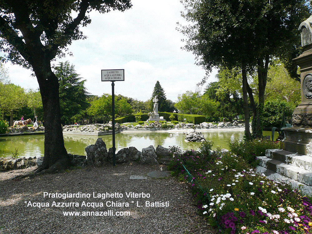 pratogiardino laghetto Acqua azzurra acqua chiara Lucio Battisti Viterbo