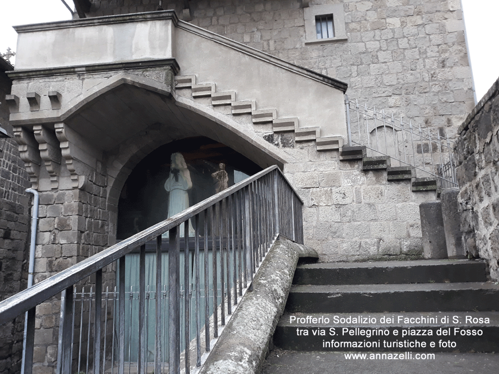 profferlo sodalizio dei facchi di santa rosa tra via san pellegrino e piazza del fosso info e foto anna zelli