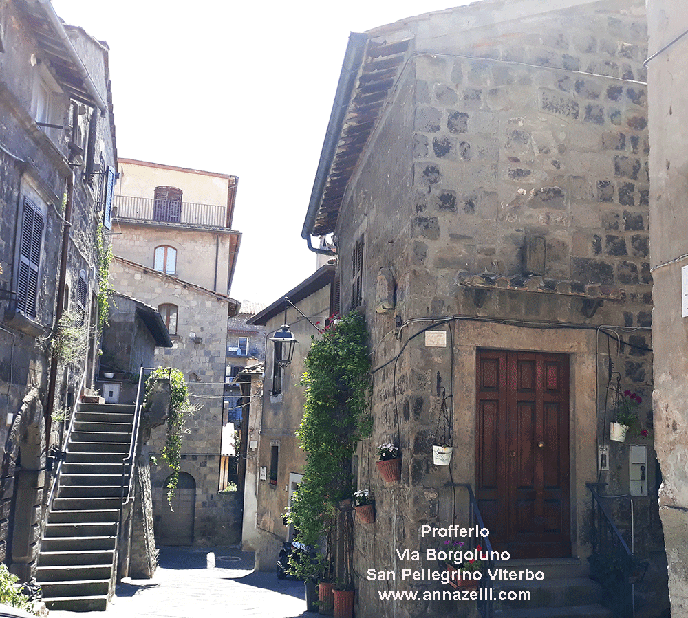 profferlo via borgoluno san pellegrino viterbo quartiere medioevale info e foto anna zell