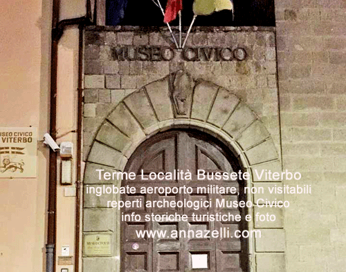 viterbo reperti archeologici testimonianze terme delle bussete museo civico viterbo