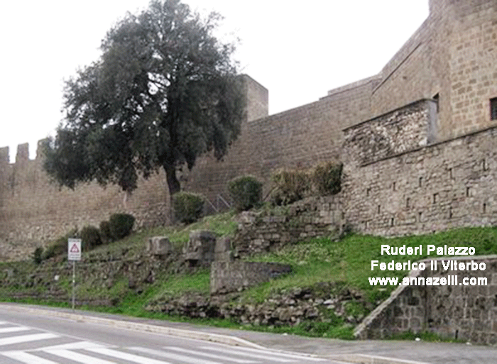 ruderi palazzo federico ii via raniero capocci viterbo info foto anna zelli