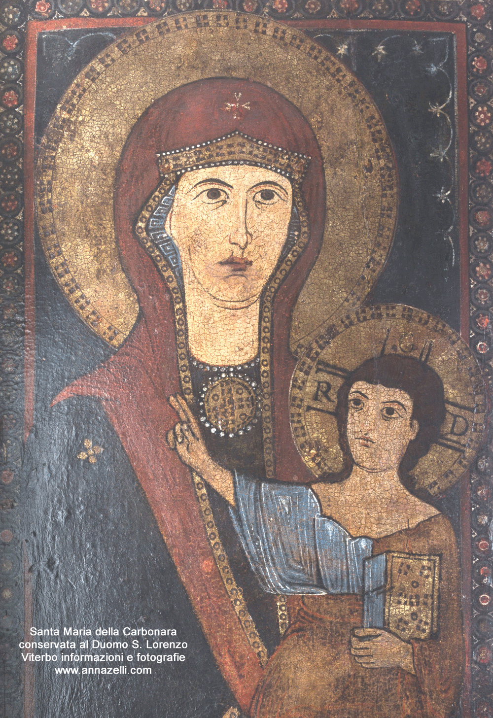 Madonna Santa Maria della Carbonara conservata al Duomo di San Lorenzo Viterbo info e foto