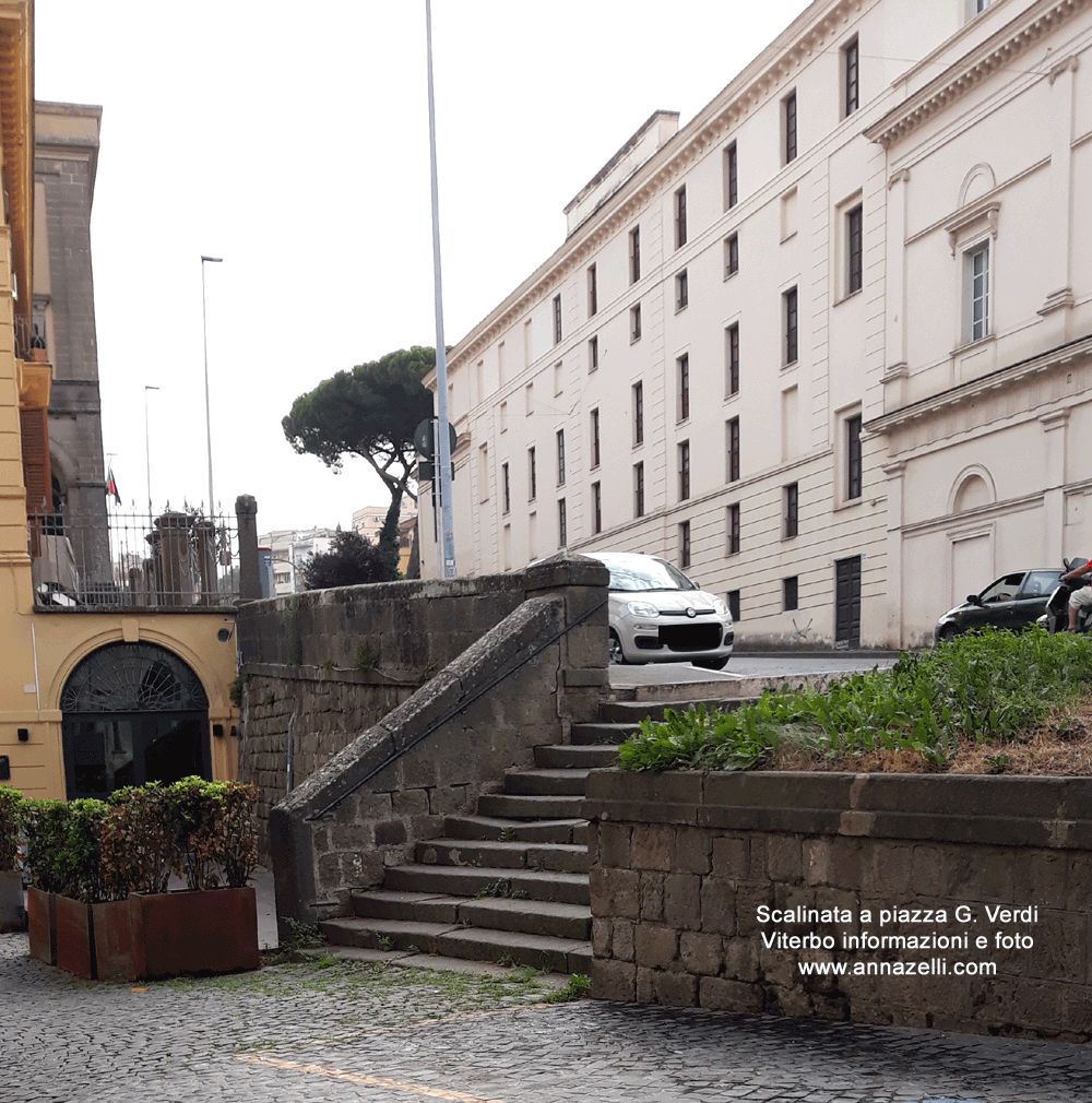 scalinata a piazza giuseppe verdi viterbo info e foto anna zelli