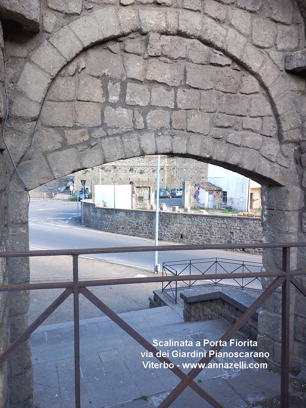 scalinata a porta fiorita via dei giardini pianoscarano viterbo info e foto anna zelli