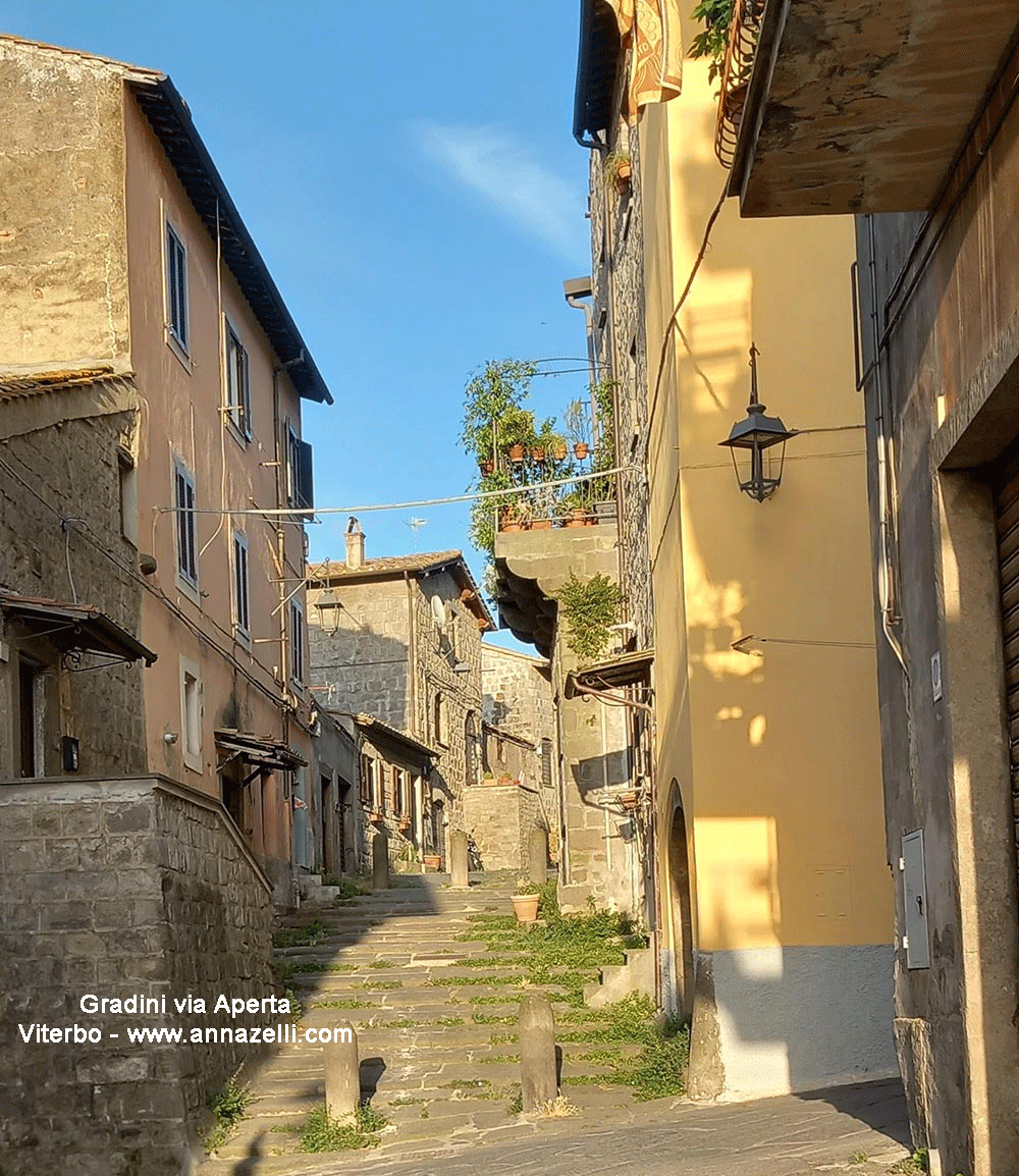 gradini progfferlo e scalinata via aperta viterbo info e foto anna zelli