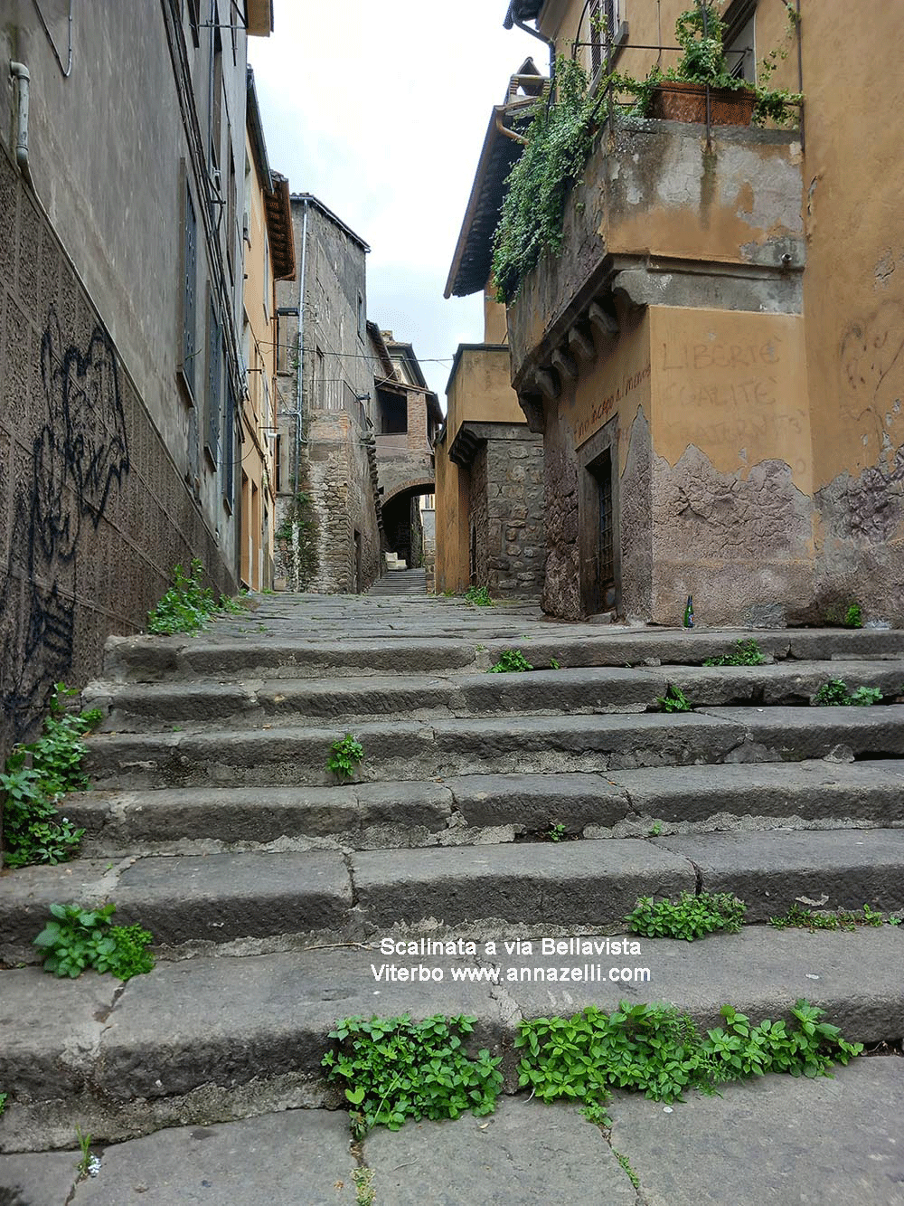 scalinata via bellavista viterbo centro info e foto anna zelli