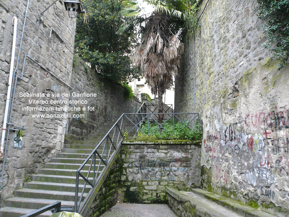 scalinata a via del ganfione viterbo info e foto anna zelli