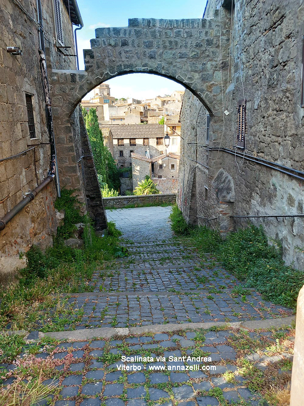 scalinata a via sant'anfrea viterbo info e foto anna zelli