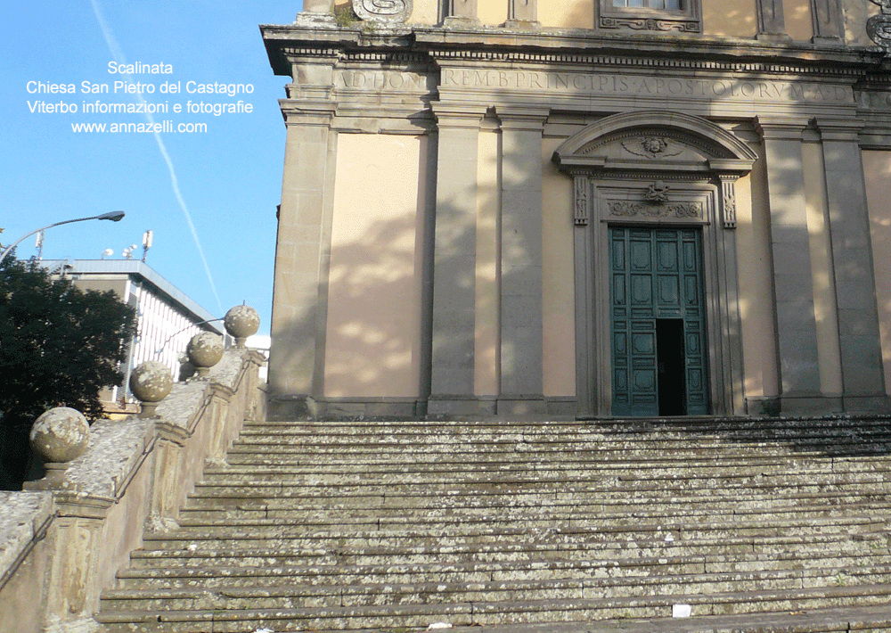 scalinata chiesa san pietro del castagno viterbo centro info e foto anna zelli
