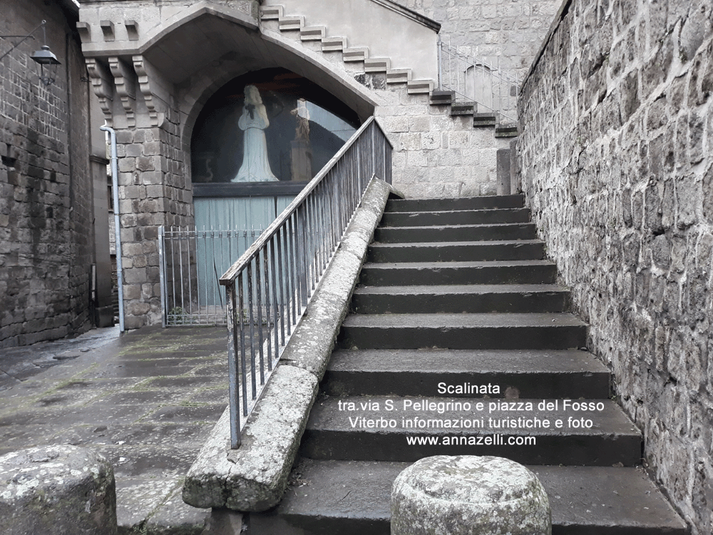 scalinata tra via san pellegrino e piazza del fosso viterbo info e foto anna zelli