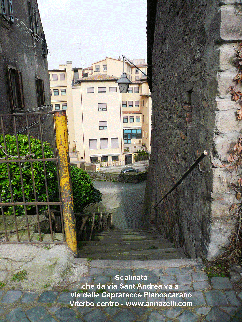 scalinata da via sant'andrea a via delle caprarecce pianoscarano viterbo